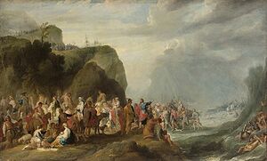 512px-Cornelis de Wael - Crossing of the Red Sea.jpg